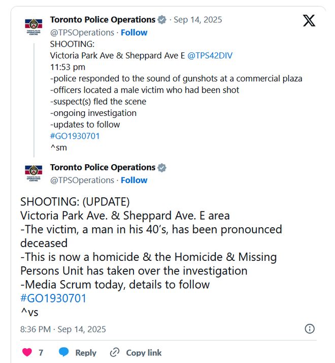 加拿大多伦多商业广场发生枪击 一男子死亡